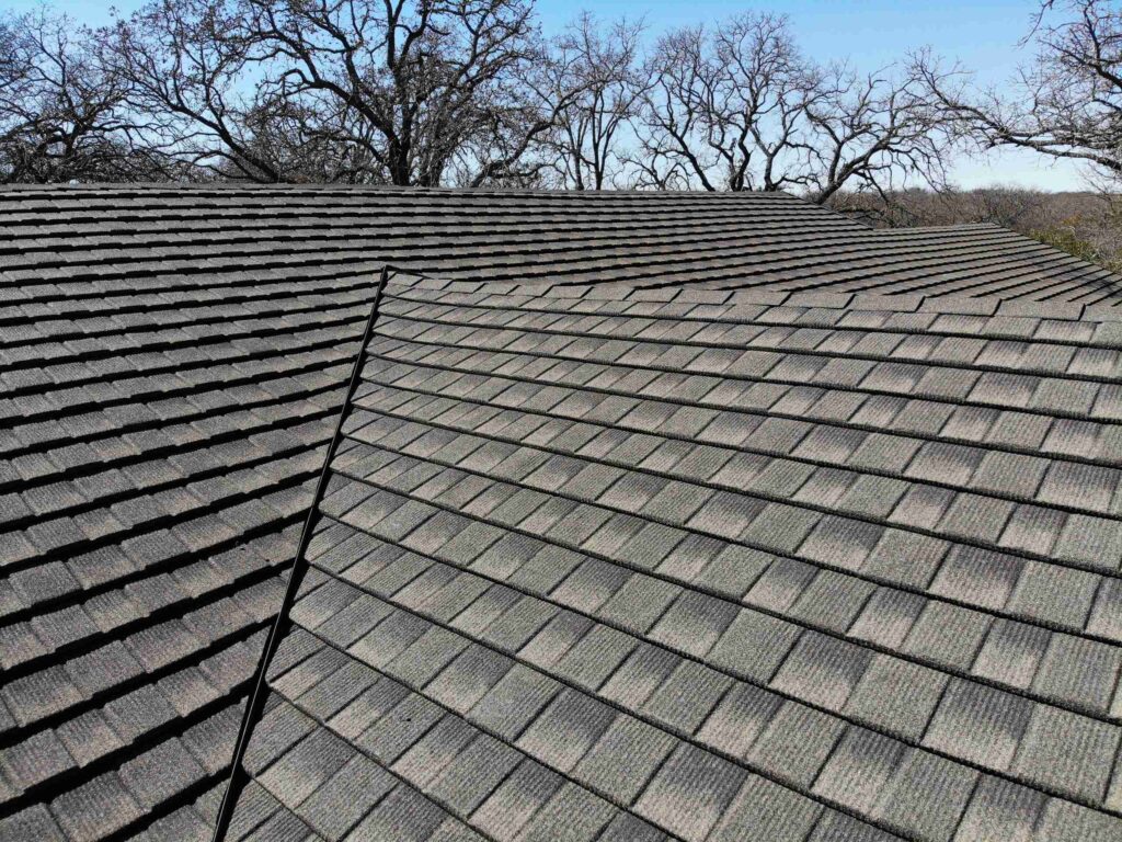 New shingle roof completed by One Oak Exteriors