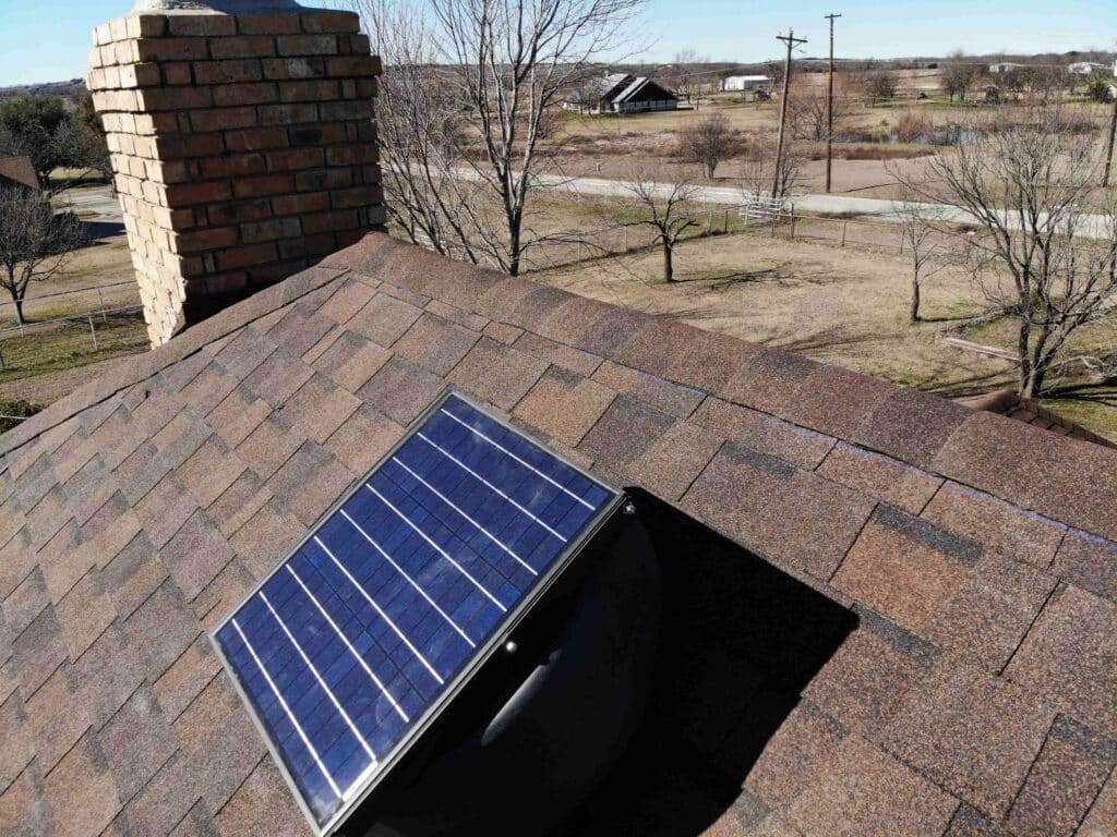 Solar powered fan