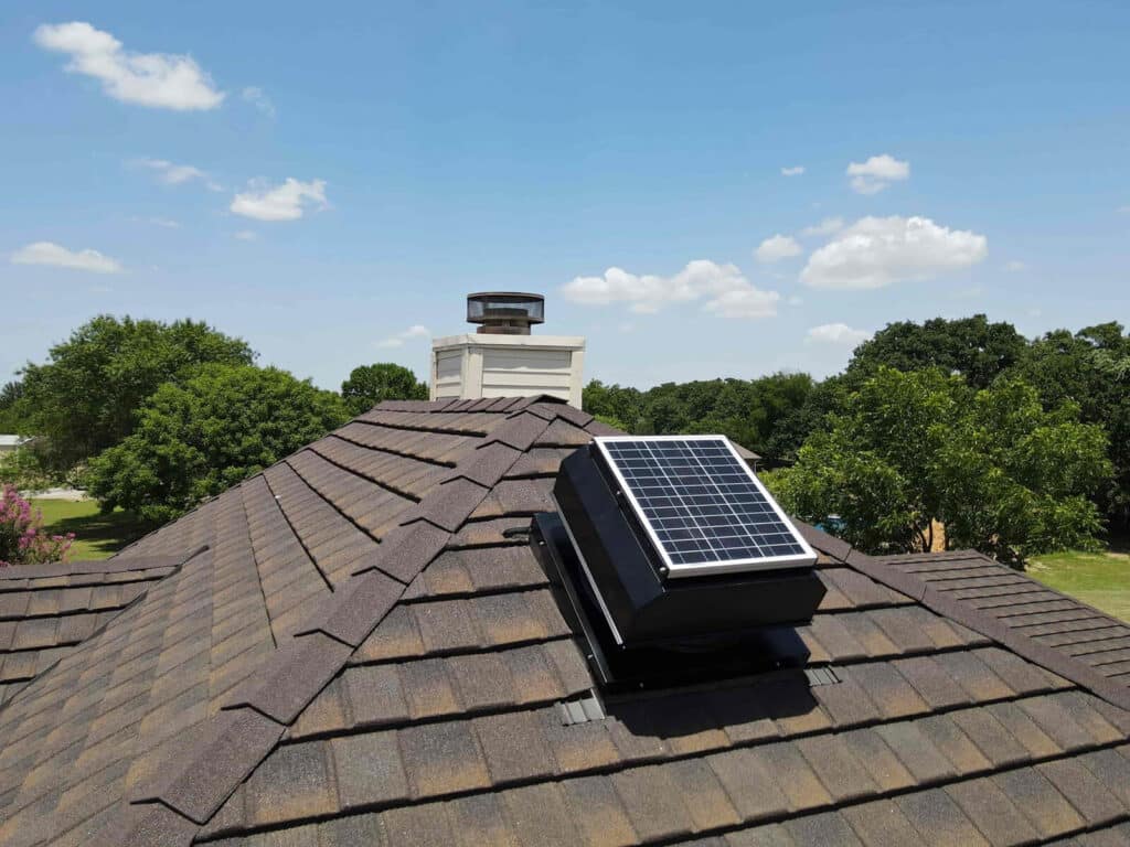 Solar Powered Fans installed by One Oak Exteriors
